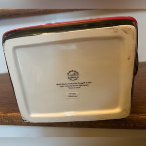 Red and Black gas pump Ceramic Cookie jar